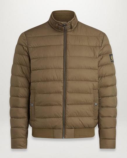 Doudoune Belstaff Homme Circuit Vert Olive Nylon Soldes QX9861045